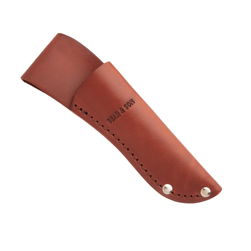Bear & Son 751 6.5" Stag Handle Knife with Leather Sheath - View 2