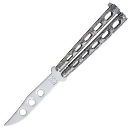 Bear & Son 114TR 5" Silver Vein Butterfly Trainer Knife - View 2