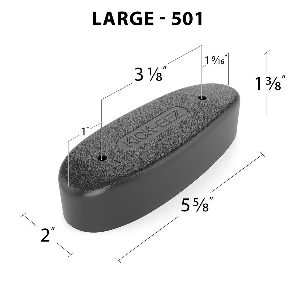 Kick-EEZ Magnum Recoil Pad - 5 5/8" L x 2" W 1 3 - View 2