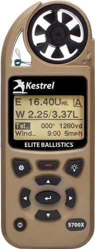 Kestrel 5700X Elite Weather Meter with Applied Ballistics 0857XALTANM - View 2