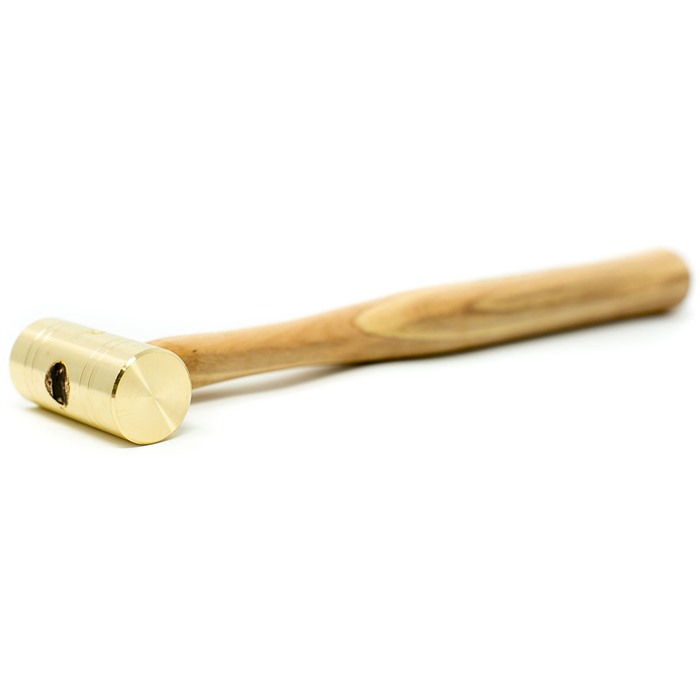 Grace USA GRBH8 8 oz Brass Hammer with Hickory Handle - View 5