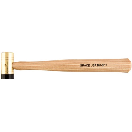 Grace USA BH-8DT Delrin Tipped Solid Brass Hammer 8oz - View 2