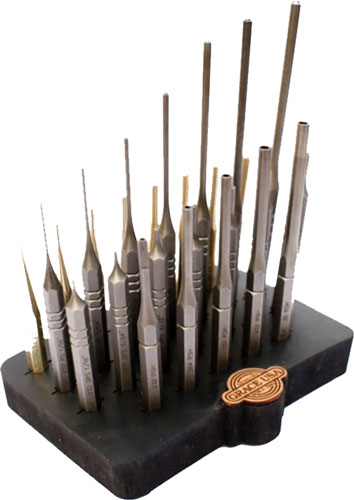 Grace USA GRARP27SBB Steel/Brass Roll Pin Punch Set with Bench Block 27pc - View 2