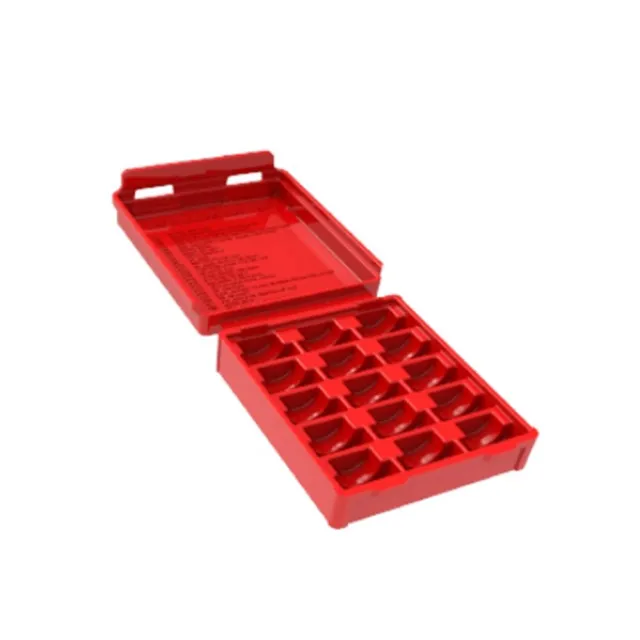 Lee SHELLHOLDER Storage Box Empty Red Plastic - View 2