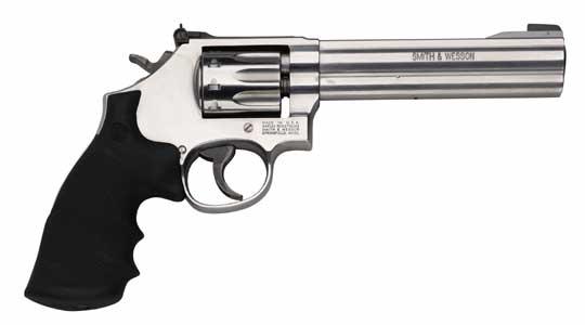 Smith & Wesson Model 617 22 LR 6 in Satin Stainless 10 Shot SA/DA - View 2