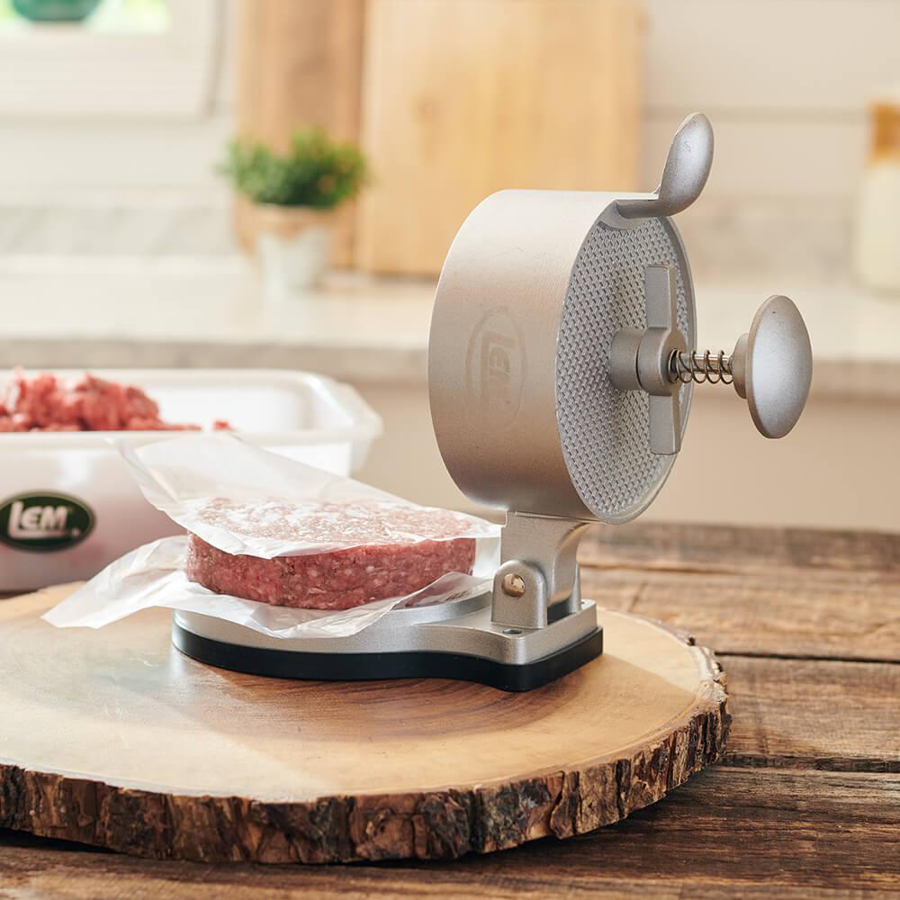 Adjustable Spring-Loaded Burger Press Heavy-Duty Non-Stick 4 3/8 Inch - View 2