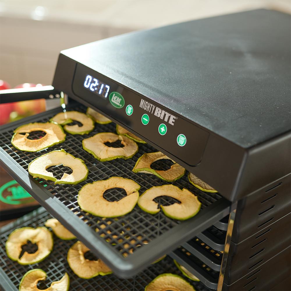 LEM MightyBite 6-Tray Dehydrator 800W, Adjustable Temp, Digital Timer - View 2