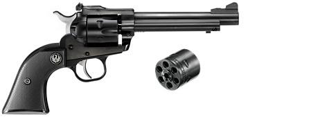 Ruger 0621 Single-Six Convertible Revolver, 22 LR/22 WMR, 5.50" Barrel, 6-Round, Blued Alloy Steel, Black Checkered Hard Rubber Grip, Adjustable Sight - View 2