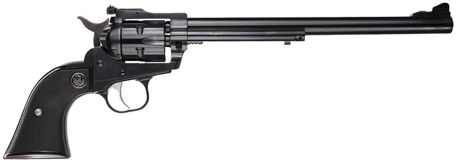 Ruger 0624 Single-Six Convertible Revolver, 22 LR/22 WMR, 9.50" Barrel, 6-Round, Blued Alloy Steel, Black Checkered Rubber Grip, Adjustable Sight - View 2