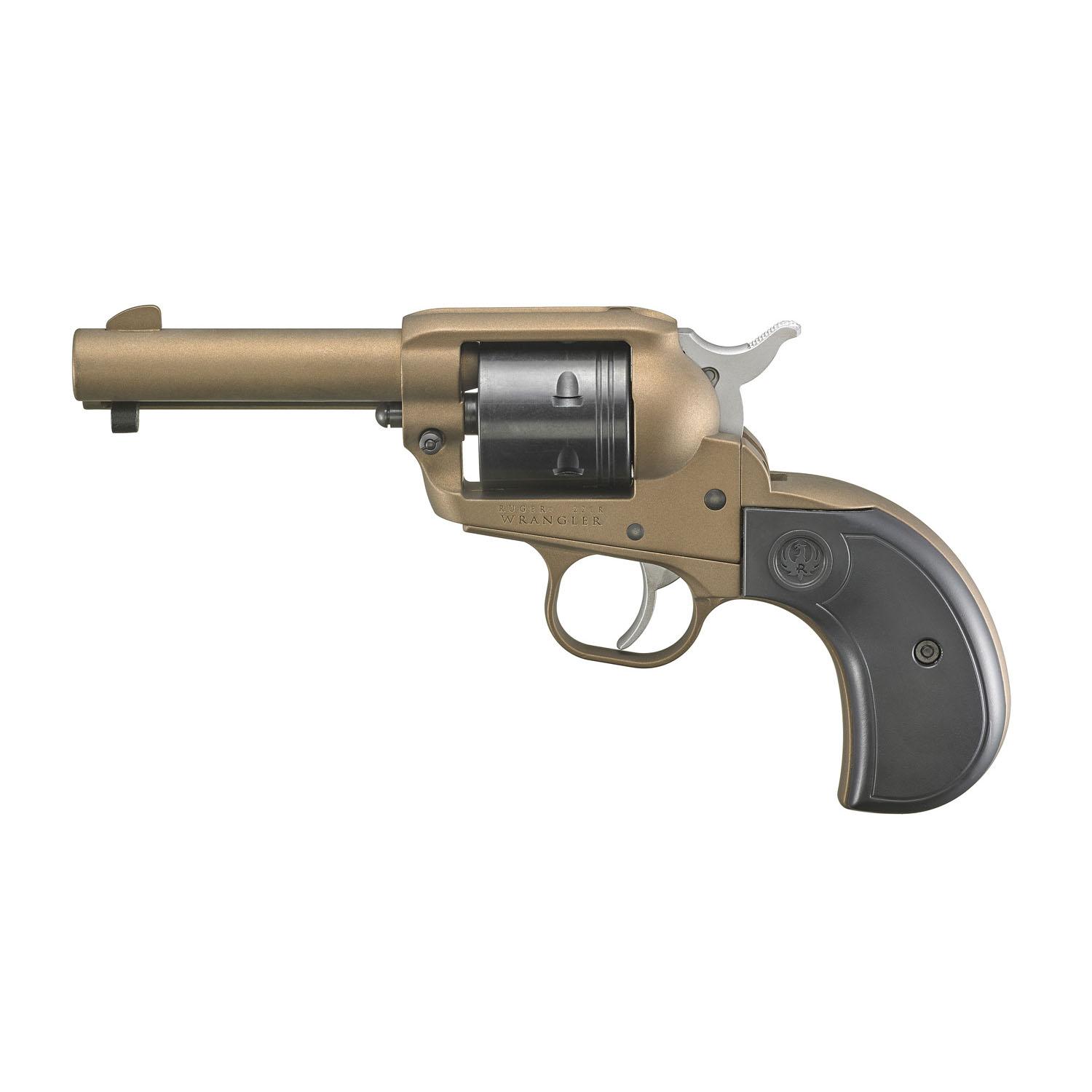 Ruger Wrangler 2017 Revolver, 22 LR, 3.75" Burnt Bronze Cerakote Barrel, 6-Round Capacity, Birdshead Synthetic Grip, Blade Front & Integral Rear Sight - View 2