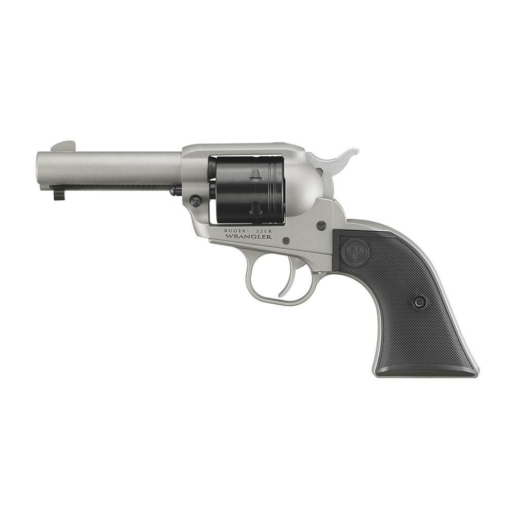 Ruger Wrangler .22LR Revolver 3.75 in Barrel Silver Cerakote 6rd - View 2