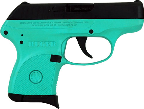 Ruger LCP 3746 .380 Auto 2.75 in Blue Turquoise Cerakote 6 Round DAO - View 2