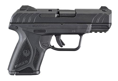 Ruger 3818 Security-9 Compact 9mm Luger Pistol: 10+1 Capacity, 3.42" Blued Alloy Steel Barrel, Glass-Filled Nylon Grip, 21.9oz Weight, 6.52" Length - View 2