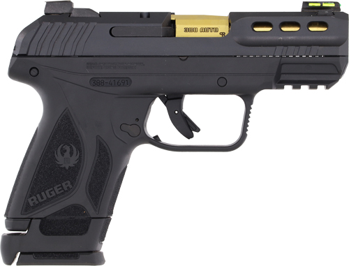 Ruger 3856 Security-380 Pistol 10+1/15+1 Fiber Optic Sights Black/Gold - View 2