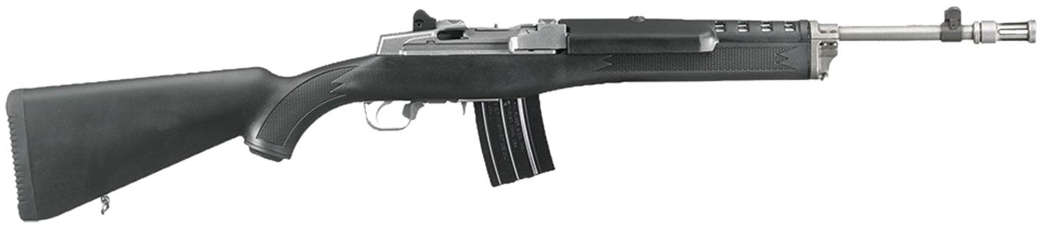 Ruger 5819 Mini-14 Tactical Rifle, 223 Rem/5.56 NATO, 16.12" Barrel, 20-Round, Black Synthetic Stock, Matte Stainless Steel Finish - View 2
