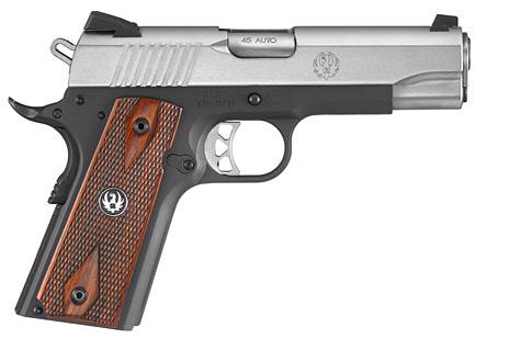 Ruger SR1911 Lightweight Commander-Style .45 ACP Pistol, 4.25" Barrel, 7+1 Capacity, Anodized Aluminum Frame, Low-Glare Stainless Steel Slide, Hardwood Grip - View 2