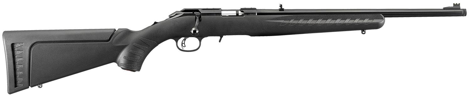 Ruger American Rimfire 22 WMR 18" Threaded 9rd Black Synth Stock Rifle 8322 - View 2