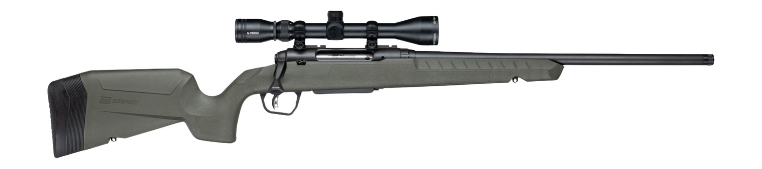 Savage Axis 2 XP G4 Rifle 308 Win 20 in. BLK/Green Stock 4rd w/3-9X40 BDC - View 2