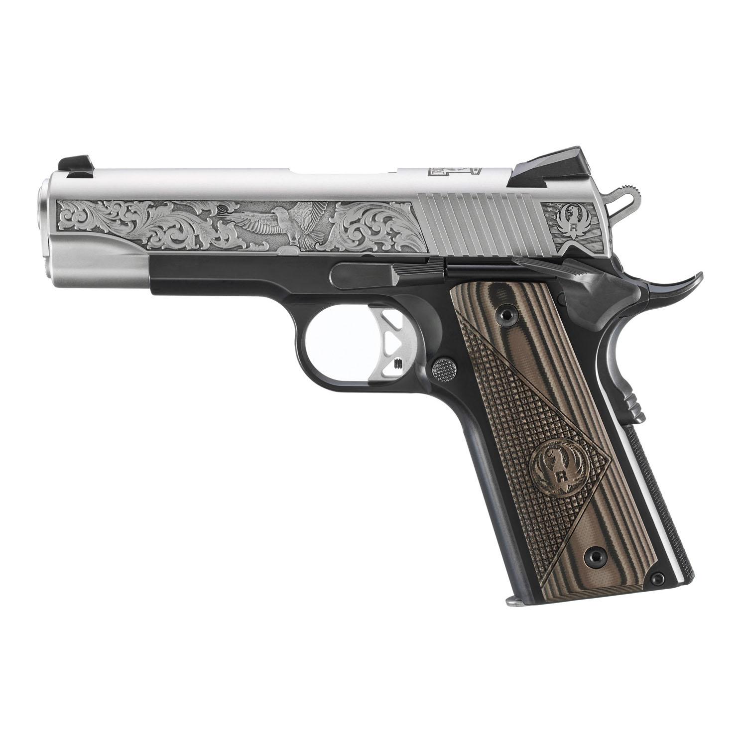 Ruger 16703 SR1911 Comm 45ACP SS Slide Black Anodized Grip 7rd Mags - View 2
