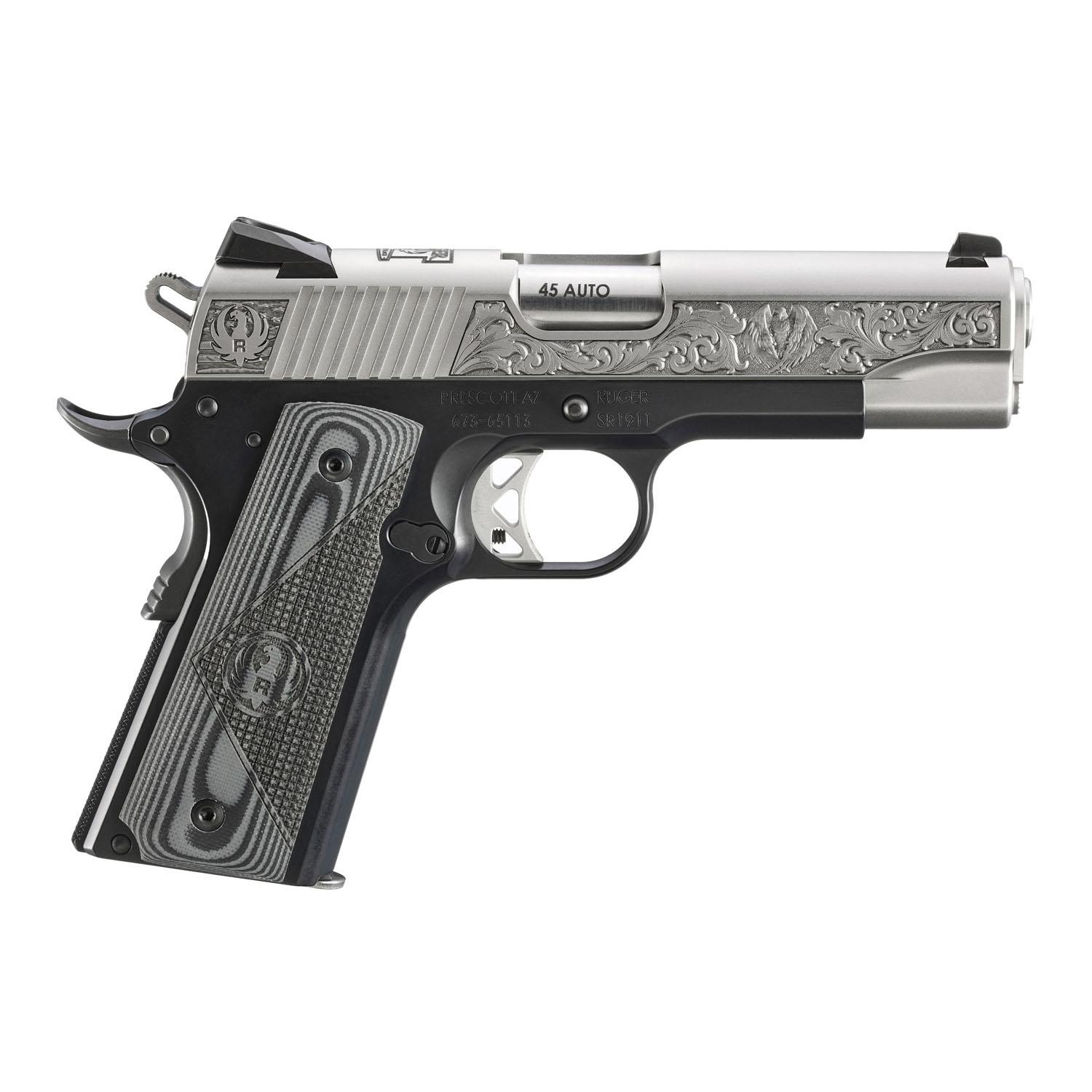 Ruger 16705 SR1911 Comm 45ACP SS Slide Black G10 Grips 7rd Mags - View 2