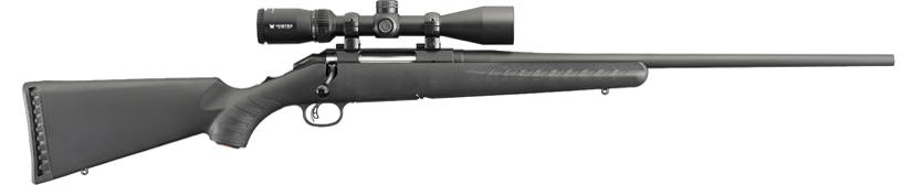 Ruger American 243 Win. Rifle w/Vortex Crossfire II Riflescope 22 4+1 Black - View 2