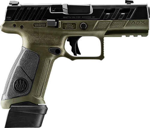 BERETTA APX A1 FS PORTED 9MM 4.25" 17 & 21RD OD - View 2