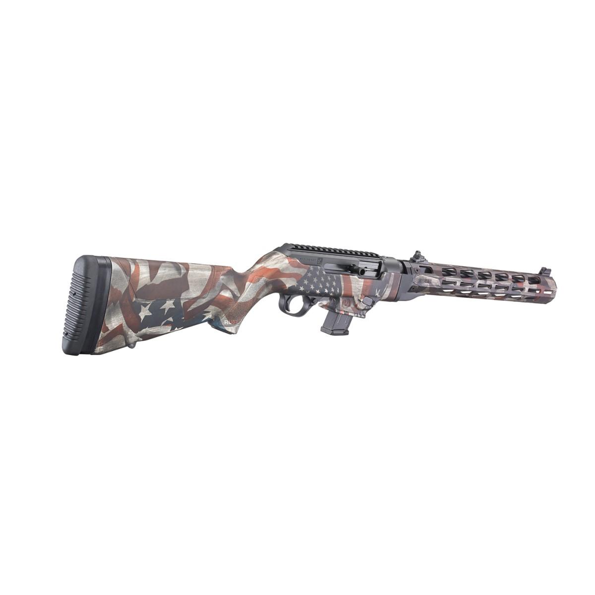 Ruger PC Carbine 9mm Luger 10+1 16.12" Fluted Barrel American Flag Camo - View 2