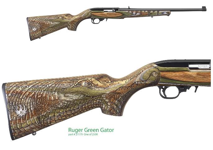 Ruger 10/22 Sporter 22LR Blue Semi-Auto Green Mountain Gator Stock 20" - View 2