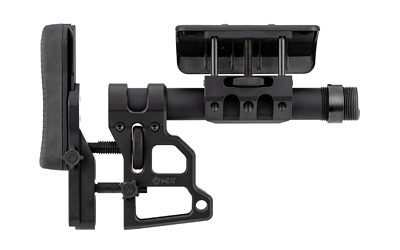 Mdt Sporting Goods Inc 102856BLK Skeleton Carbine Stock (SCS) Black Aluminum, Adj. Cheekrest/Buttpad, Buffer Tube, QD Sling Mounts - View 2