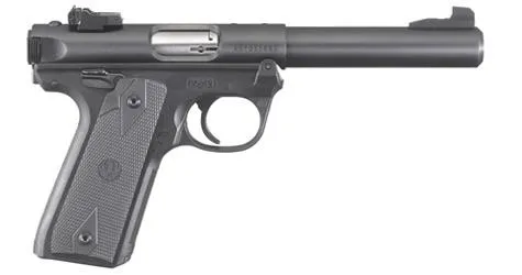 Ruger Mark IV 22/45 22 LR 5.50" Bull Barrel Blued Steel Synthetic Grips - View 2