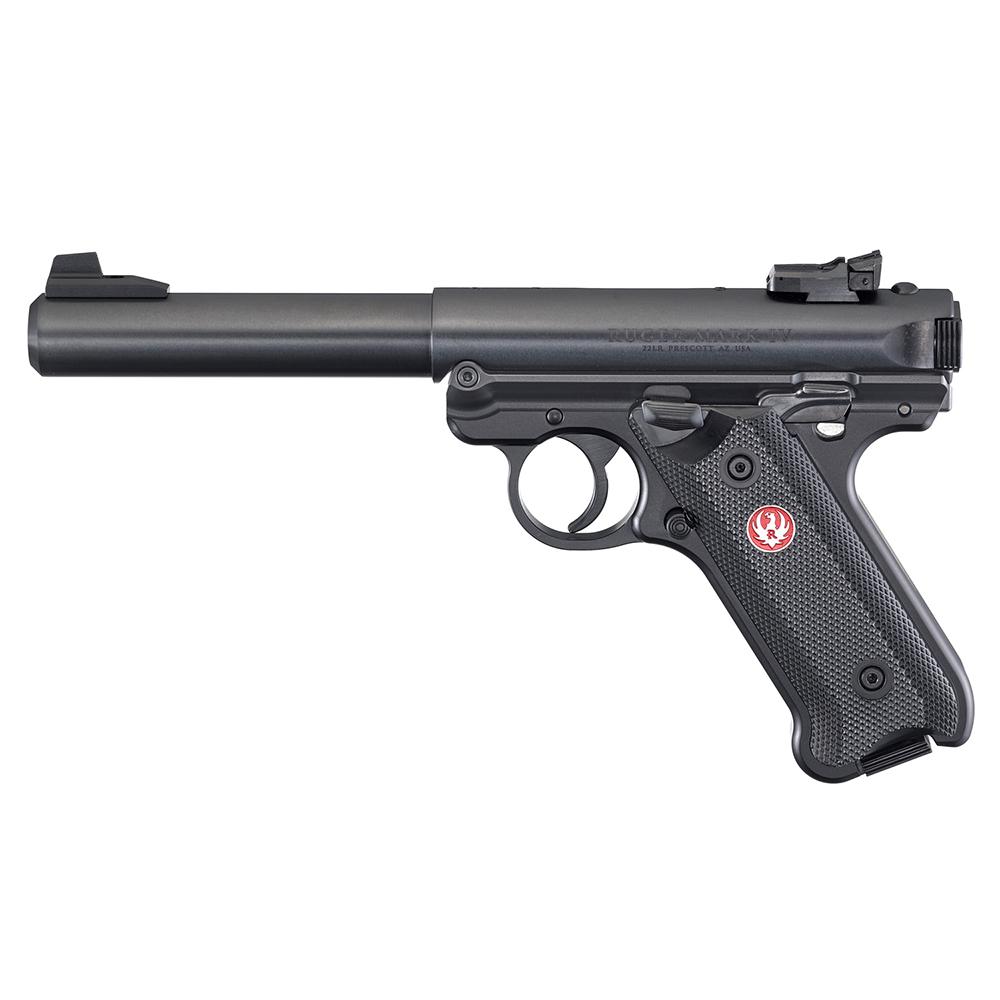 Ruger Mark IV Target 22 LR 10+1 5.50" Blued Bull Barrel - View 2