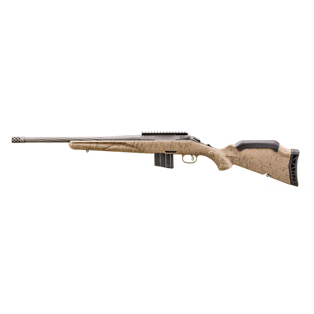Ruger Gen II American 350 Legend 16.4" Cobalt Cerakote Spiral Flute Barrel, FDE Splatter Stock - View 2