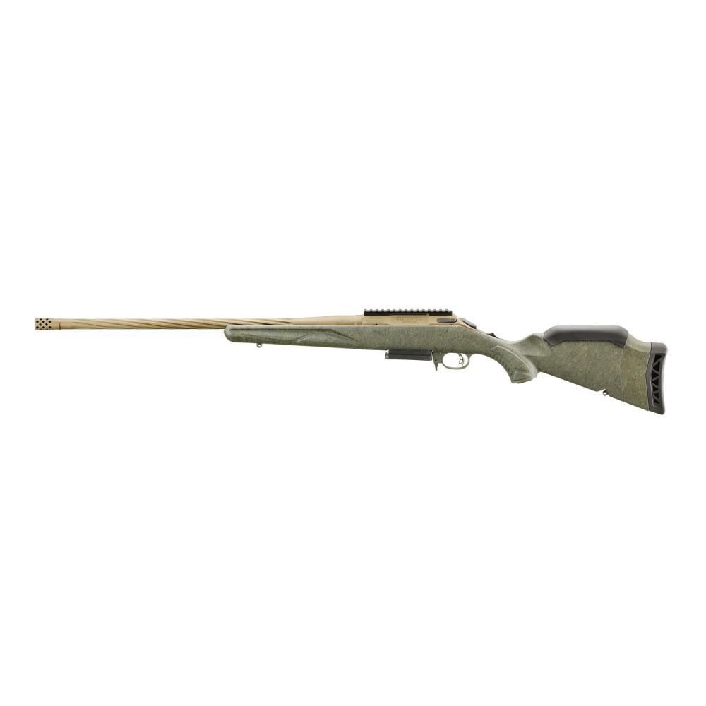 Ruger Gen II American 308 Win 22" Spiral Fluted Barrel Green Splatter Stock - View 2