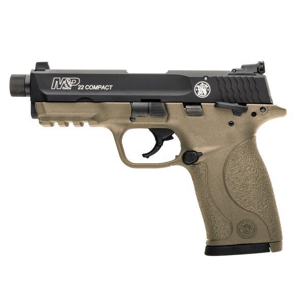Smith & Wesson M&P22 Compact 22 LR 3.5 in Flat Dark Earth 10+1 Single Actio - View 2