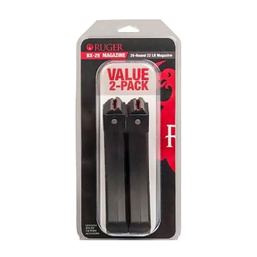 Ruger BX-25 25 Round Magazine 22 LR 10/22 Series Black 2 pack - View 2