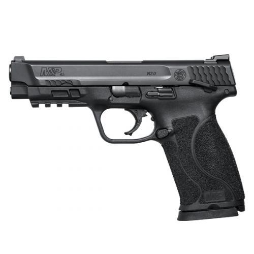 Smith & Wesson M&P M2.0 45 ACP 4.60" Barrel 10+1 Black Polymer Frame Picatinny Acc. Rail Armornite Stainless Steel Slide Manual Safety - View 2
