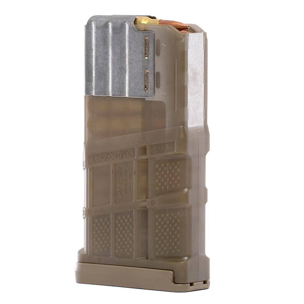 Lancer Systems L7AWM SR-25 7.62x51 20rd Translucent FDE Gen 2 Mag - View 2