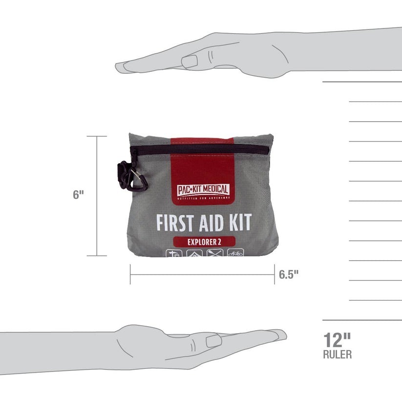 Pac-Kit 96009 Watertight Explorer First Aid Kit, 76 Pieces, Gray - View 5