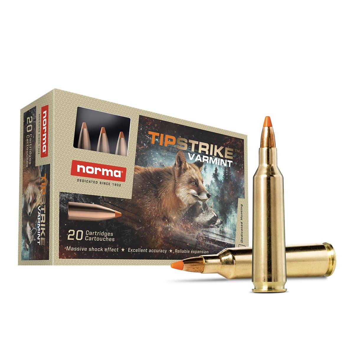 Norma Ammunition Tipstrike 22-250Rem 55Gr 20/10 20157372 - View 2