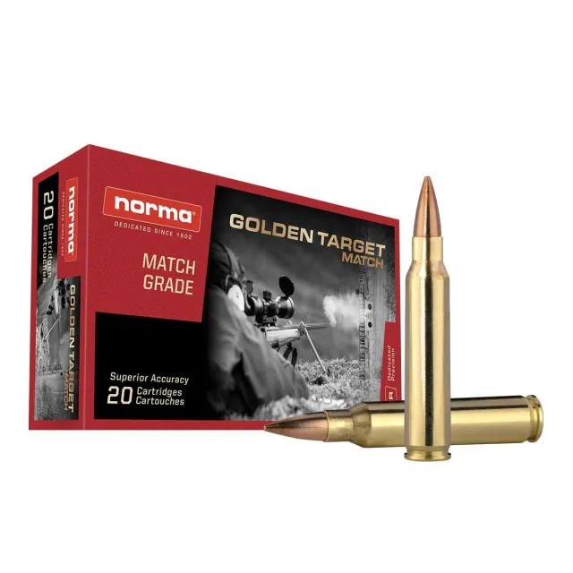 Norma 10157692 .223 Rem 69gr BTHP Golden Target Match Ammo 20 Rounds - View 2