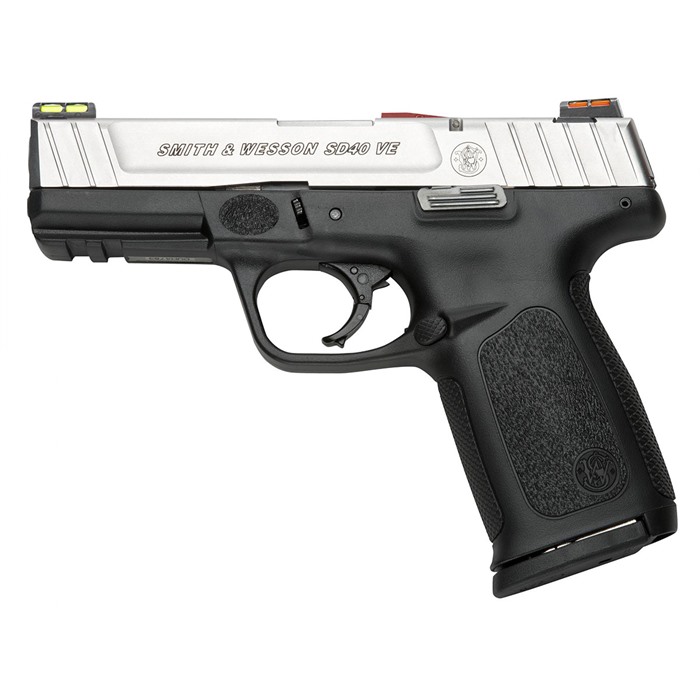 Smith & Wesson 11908 SD VE 40 S&W Caliber 4" Barrel 10+1 Capacity Matte Black Finish Picatinny Rail Frame Stainless Steel Slide Textured Polymer Grip HiViz Sights - View 2