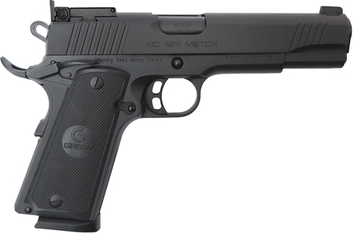 EAA GIRSAN 390090 MC1911 S Match Full Size 45 ACP 8+1 5" Black Steel... - View 2