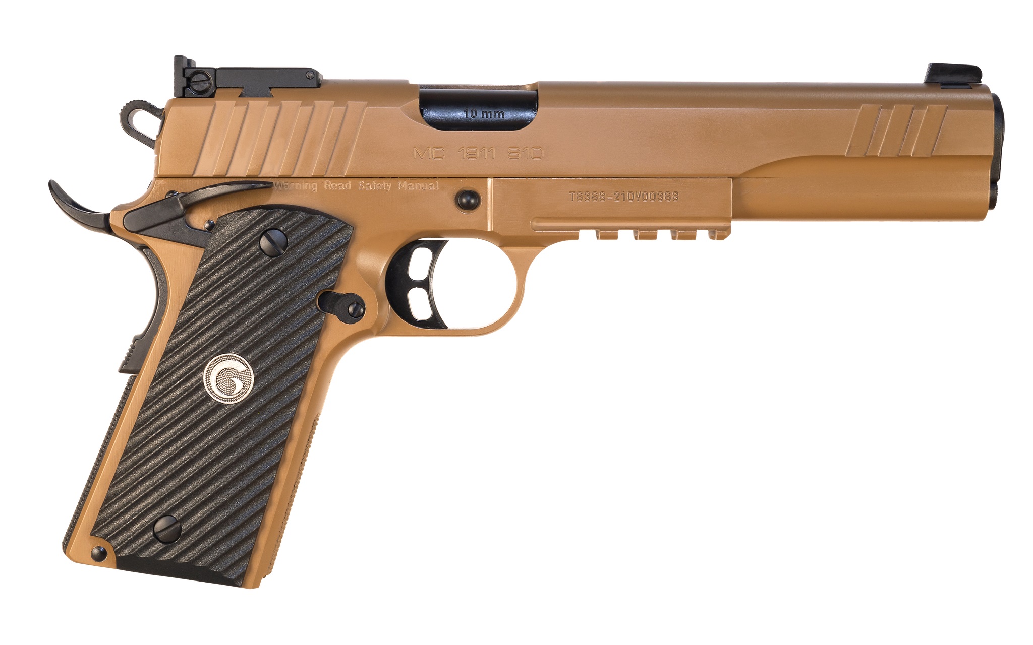 Girsan MC1911 Hunter 10mm Pistol 6" Barrel FDE - View 2