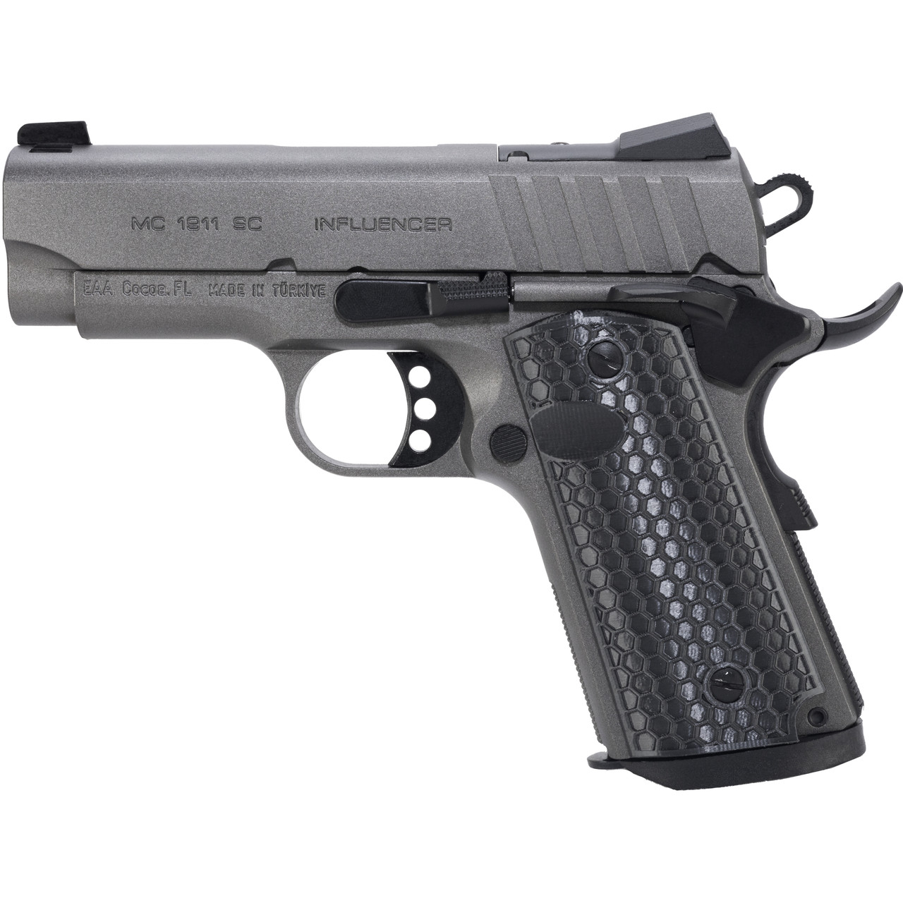 Girsan 391140 MC1911SC 9mm 3.4" 7+1 Tungsten Optic Ready Pistol - View 2