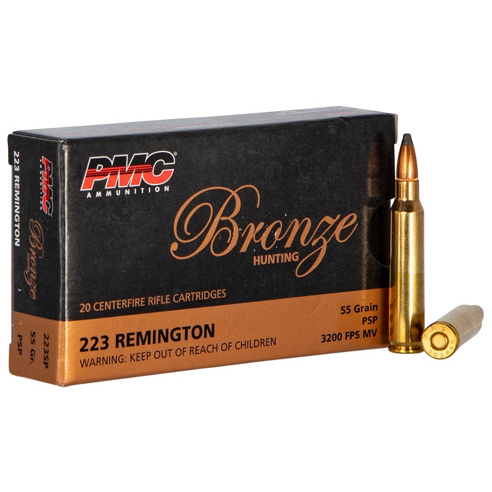 PMC Bronze 223SP .223 Rem 55Gr SP Ammo 20Rd Box - View 2