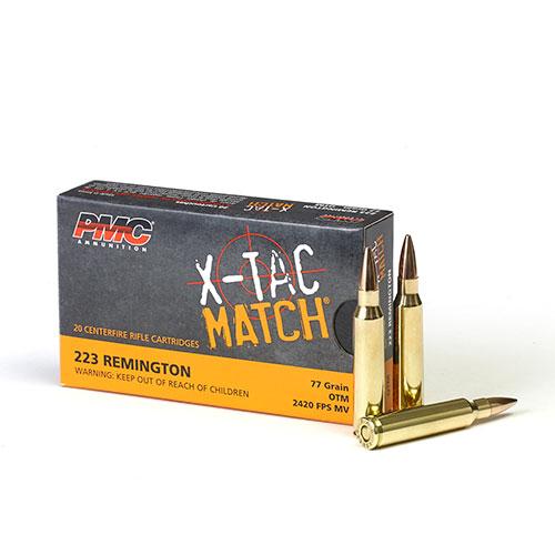 PMC 223XM X-Tac Match .223 Rem 77gr Sierra OTM 20 Rounds Brass - View 2