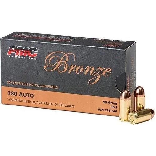 PMC 380A .380 Auto 90GR FMJ Ammo 50 Rounds Box - View 2