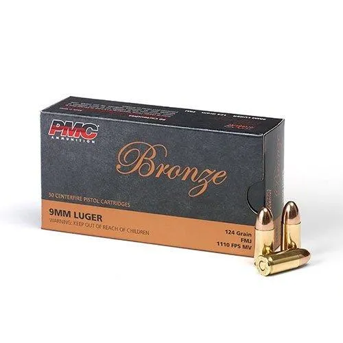 PMC 9G 9MM 124GR FMJ Ammo 50 Rounds - View 2