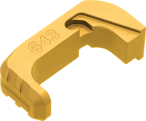 Tyrant CNC TD43X48EGLD Gold Aluminum Extended Mag Release Glock 43x/48 - View 2