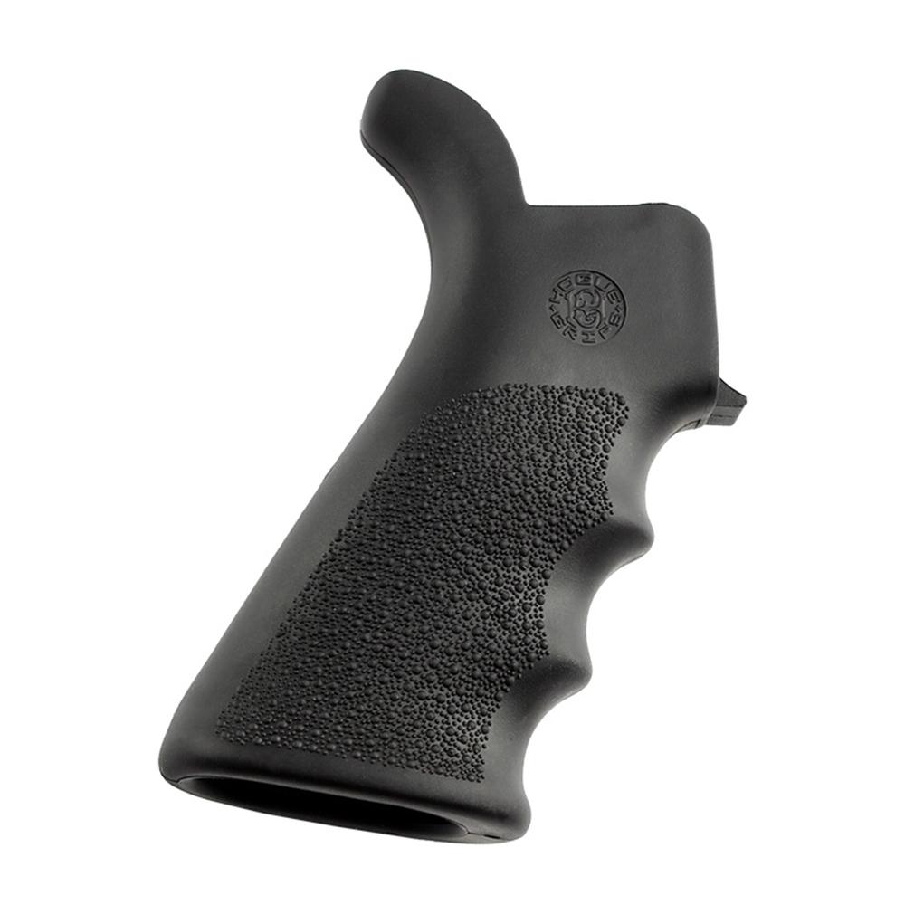 Hogue 15020 OverMolded Beavertail Black Rubber Grip with Finger Grooves - View 2